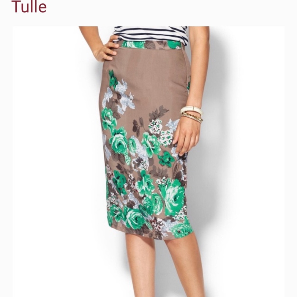 Tulle High Waisted Pencil Skirt